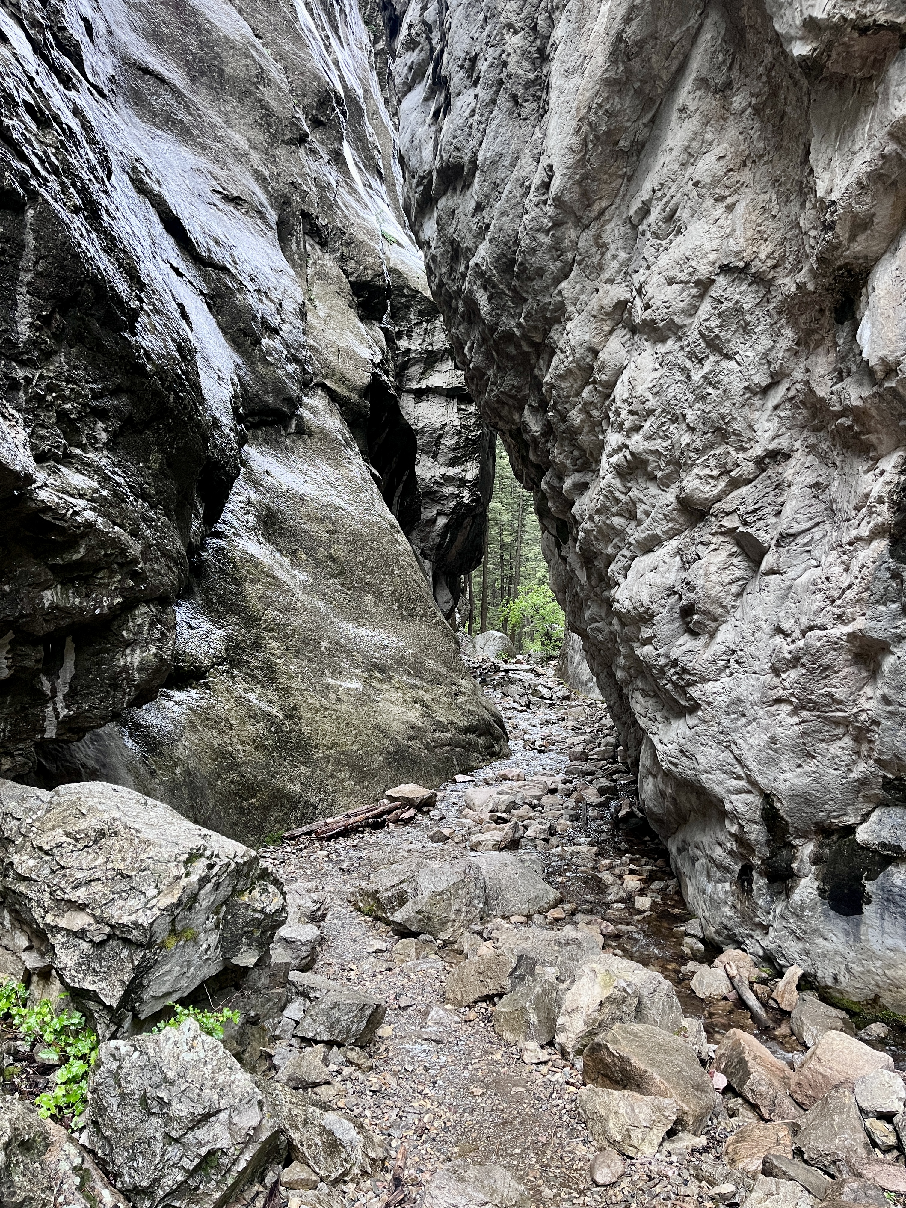 Refrigerator Canyon narrows.