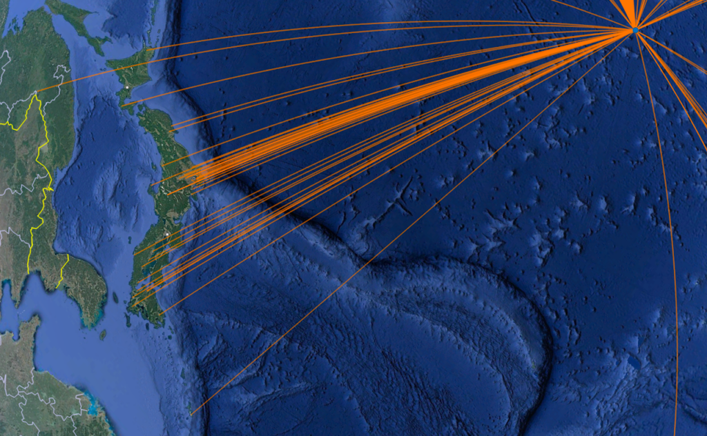 Google Earth QSO Plot