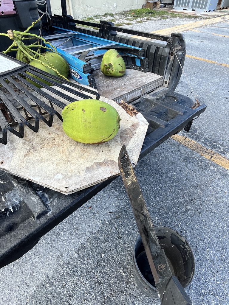 My coconut cutting board.
