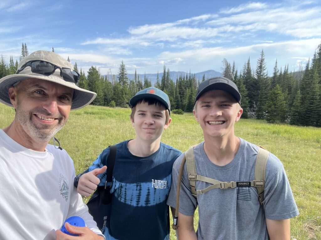 My boys and I at the Elk Park pasture.