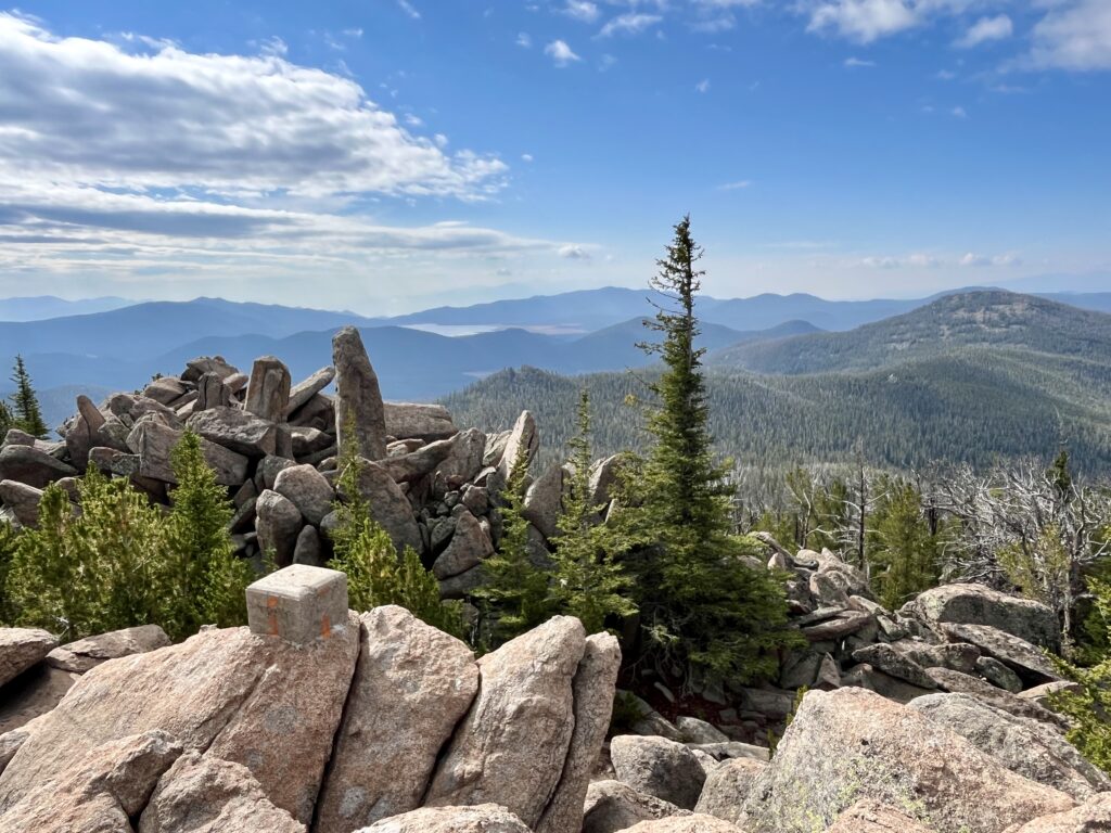 SE view towards Bozeman, MT.